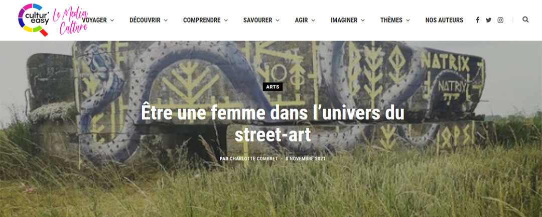 site web Cultur'Easy - Interview de 4 femmes street artistes